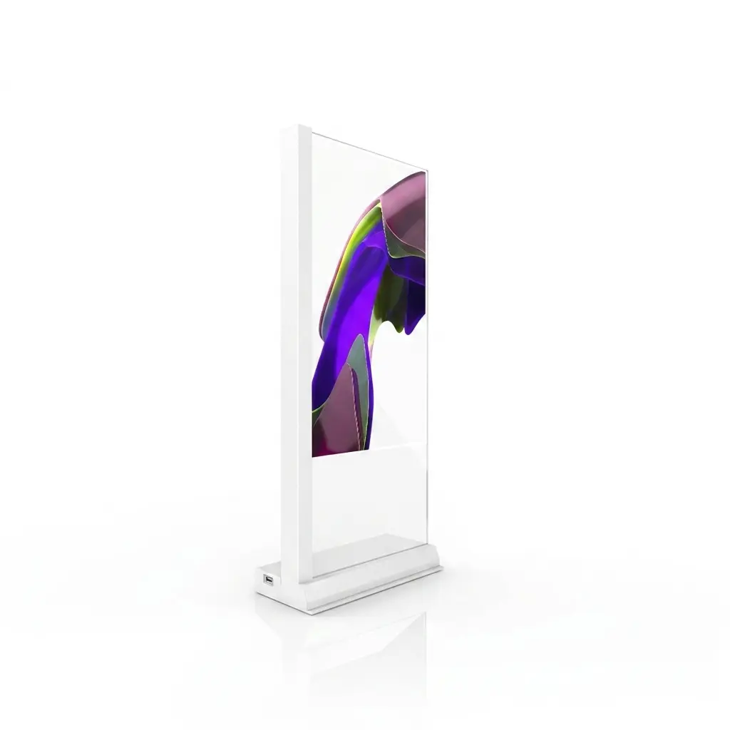 Smart Signage Kiosk schräg vorne